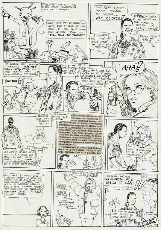 Nick_Slaughter_in_a_Serbian_comic_from_1996